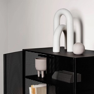 Black Grid Cabinet - Kristina Dam