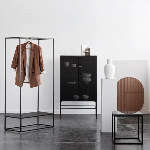Black Grid Cabinet - Kristina Dam