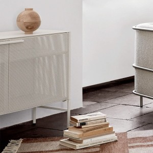 Beige Grid Sideboard - Kristina Dam