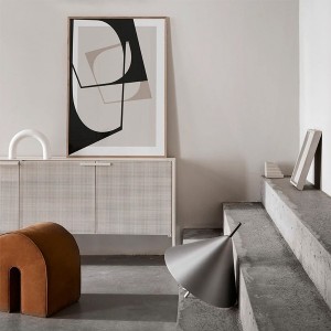 Beige Grid Sideboard - Kristina Dam