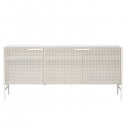 Beige Grid Cabinet - Kristina Dam