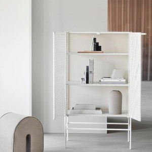 Beige Grid Cabinet - Kristina Dam