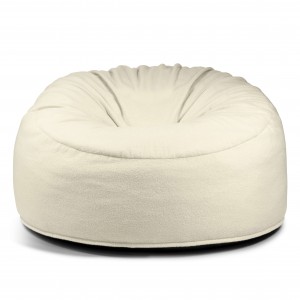 Pouf en mousse Om 135 Teddy Crème - SLOWDOWN