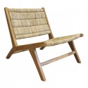 Fauteuil Mykonos Bois et rotin - Earthware