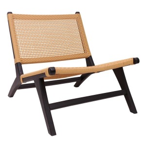Bali armchair Wood and rattan - Earthware
