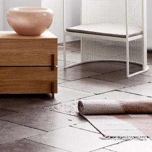 Kelim bluish brown wool rug - Kristina Dam