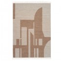 Jute & Leather Rug Smooth Gray - Rug Solid