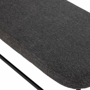 Bench Farell gray polyester - Bloomingville