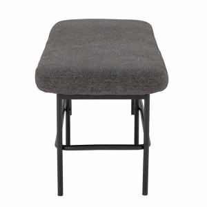 Bench Farell gray polyester - Bloomingville