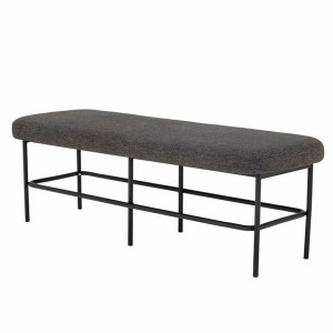 Bench Farell gray polyester - Bloomingville