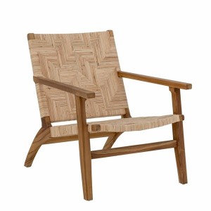 Armchair Mills teak Rattan - creative collection