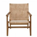 Lennox Nature armchair Teak and rattan - Creative Collection