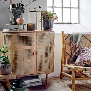 Fauteuil Lennox Nature Teck et rotin by Créative Collection