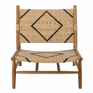 Lennox Nature armchair Teak and rattan - Creative Collection