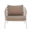 Lennox Nature armchair Teak and rattan - Creative Collection