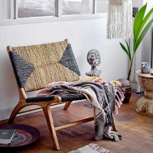 Armchair Mills teak Rattan - creative collection