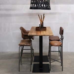 Tabouret métal et cuir X2 - Trademark Living
