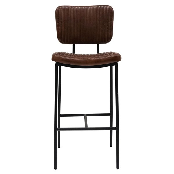 Tabouret métal et cuir X2 - Trademark Living
