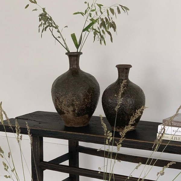 Vase bouteille de vin vintage - Snowdrops Copenhagen