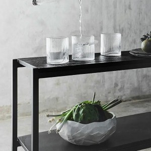 Nevada steel and mango wood shelf Black - Muubs